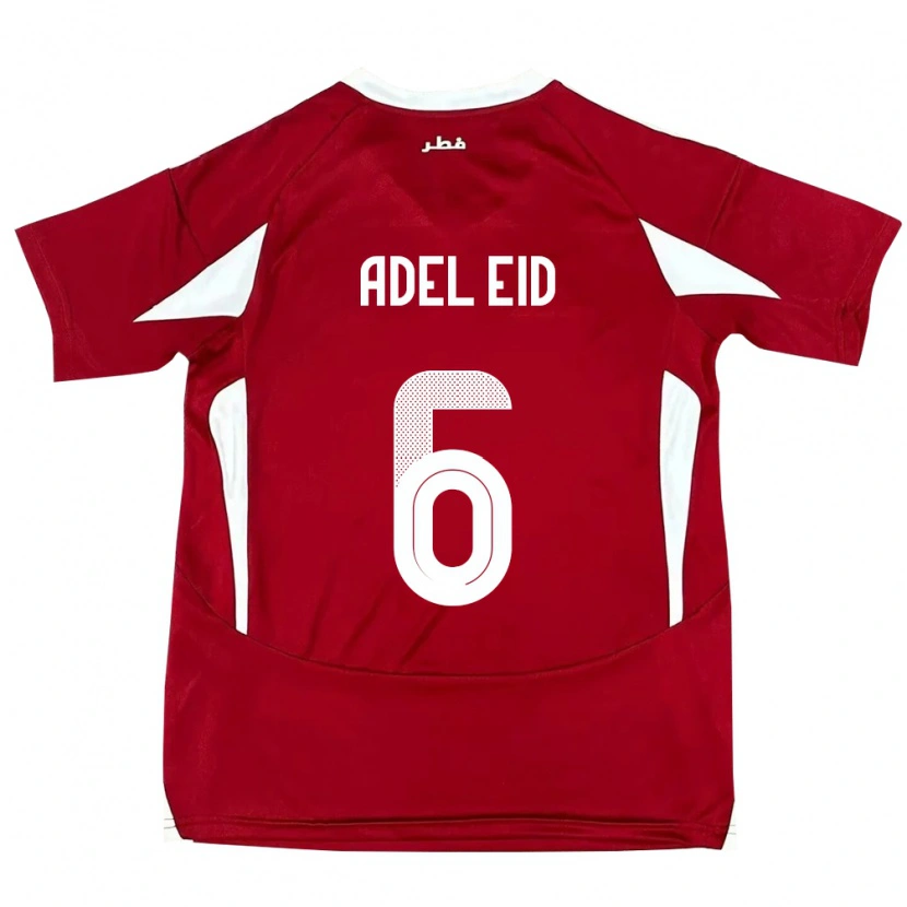Danxen Men Qatar Bassam Adel Eid #6 Red Home Jersey 24-26 T-Shirt