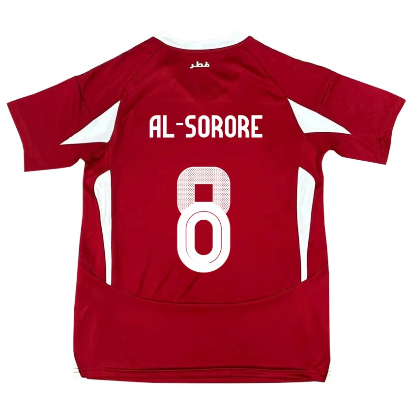 Danxen Men Qatar Asma Al Sorore #8 Red Home Jersey 24-26 T-Shirt