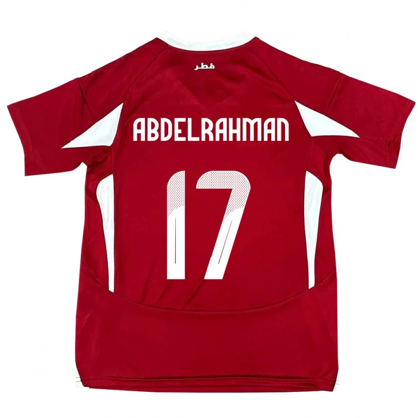 Danxen Men Qatar Abdelrahman Fahmi Moustafa #17 Red Home Jersey 24-26 T-Shirt