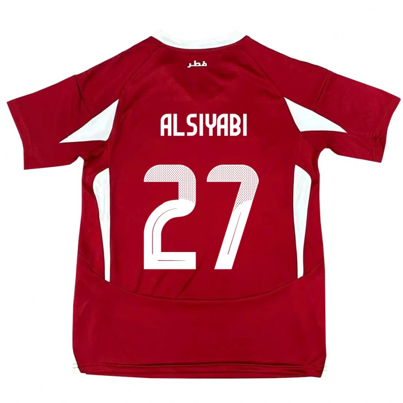Danxen Men Qatar Nasra Alsiyabi #27 Red Home Jersey 24-26 T-Shirt