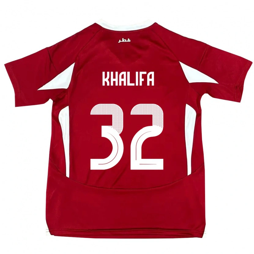 Danxen Men Qatar Duana Khalifa #32 Red Home Jersey 24-26 T-Shirt