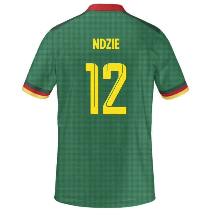Danxen Men Cameroon Martin Ndzie #12 Green Home Jersey 24-26 T-Shirt