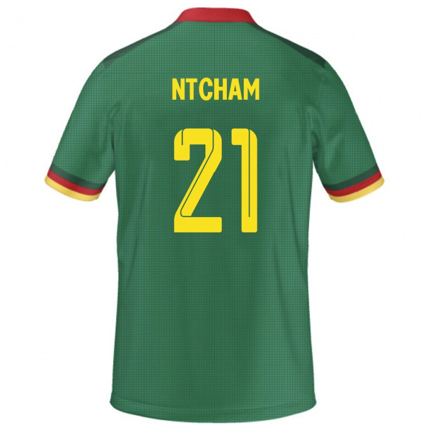 Danxen Men Cameroon Olivier Ntcham #21 Green Home Jersey 24-26 T-Shirt