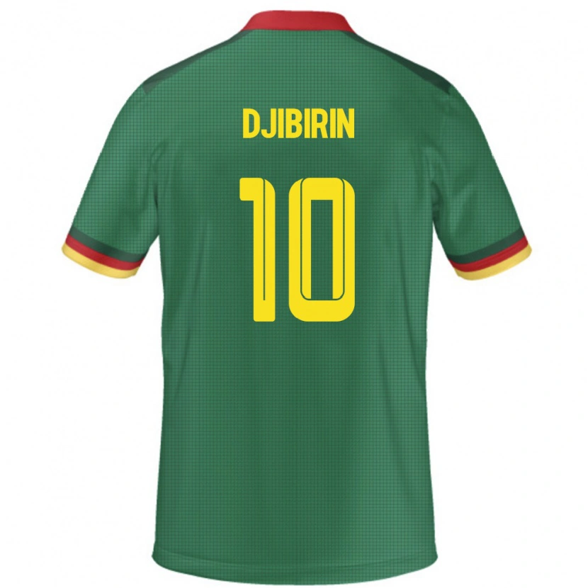 Danxen Men Cameroon Harouna Djibirin #10 Green Home Jersey 24-26 T-Shirt