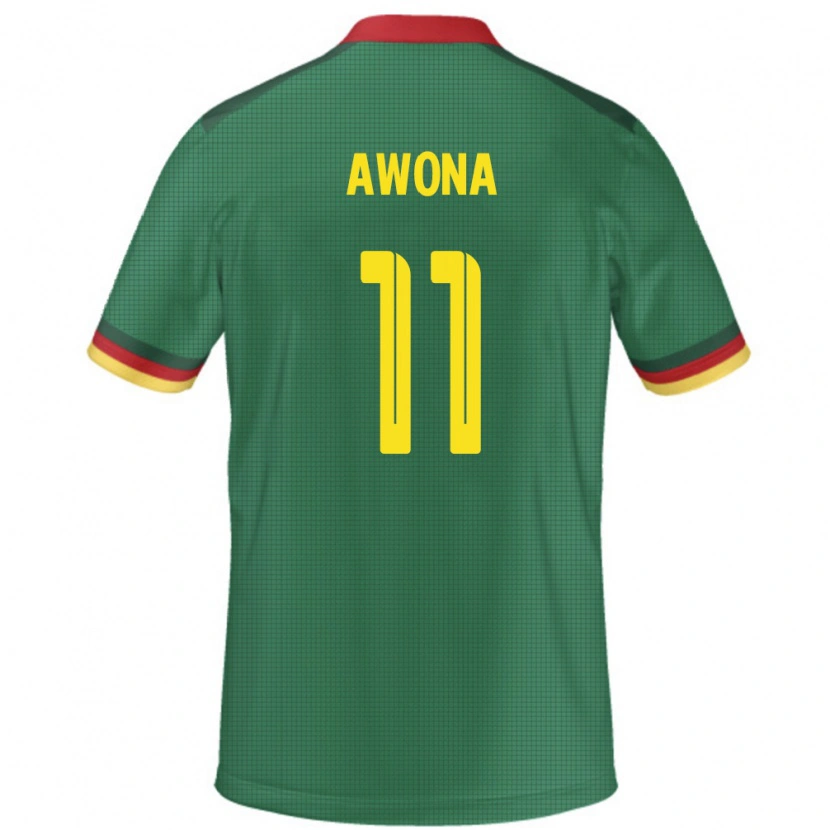 Danxen Men Cameroon Aurelle Awona #11 Green Home Jersey 24-26 T-Shirt