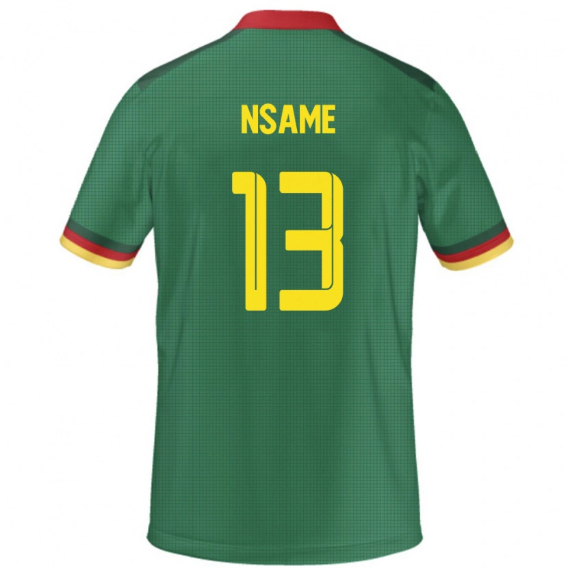 Danxen Men Cameroon Jean-Pierre Nsame #13 Green Home Jersey 24-26 T-Shirt