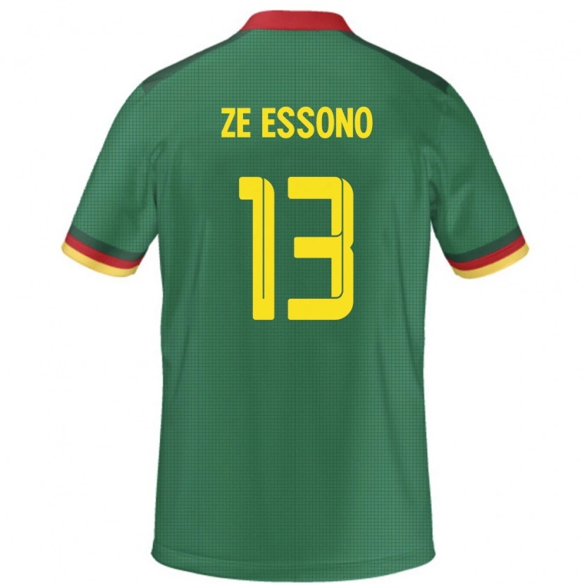 Danxen Men Cameroon Severin Ze Essono #13 Green Home Jersey 24-26 T-Shirt