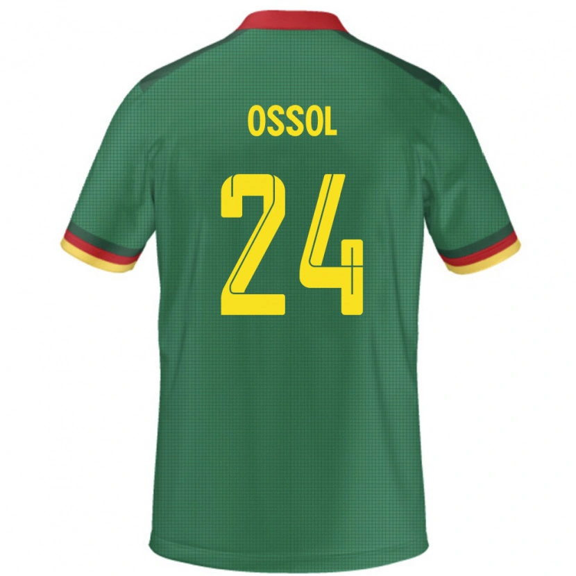 Danxen Men Cameroon Kevine Ossol #24 Green Home Jersey 24-26 T-Shirt