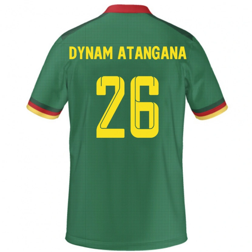 Danxen Men Cameroon Marc Dynam Atangana #26 Green Home Jersey 24-26 T-Shirt