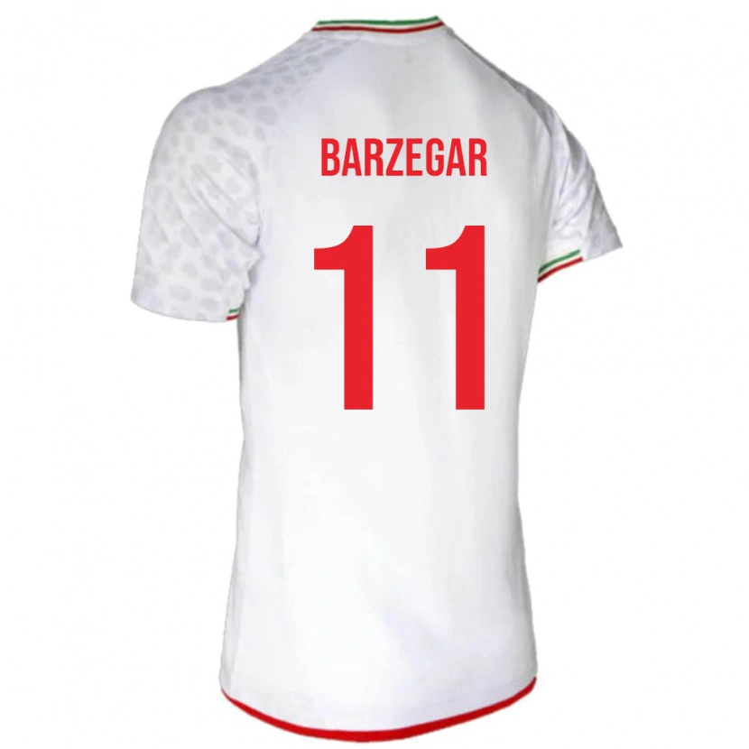 Danxen Men Iran Aria Barzegar #11 White Home Jersey 24-26 T-Shirt