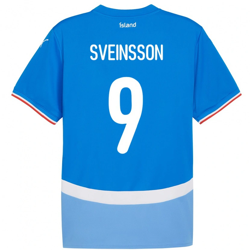 Danxen Men Iceland Rúnar Dadi Vatsndal Sveinsson #9 Blue Home Jersey 24-26 T-Shirt