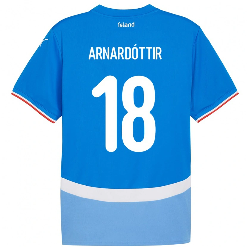 Danxen Men Iceland Guðrún Arnardóttir #18 Blue Home Jersey 24-26 T-Shirt