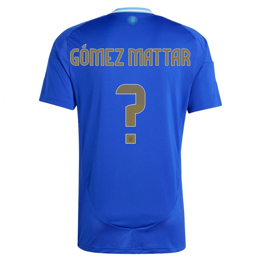 Danxen Men Argentina Jerónimo Gómez Mattar #0 Blue Away Jersey 24-26 T-Shirt
