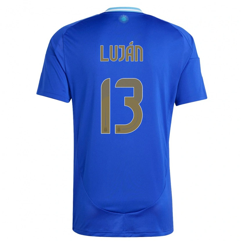 Danxen Men Argentina Gonzalo Luján #13 Blue Away Jersey 24-26 T-Shirt
