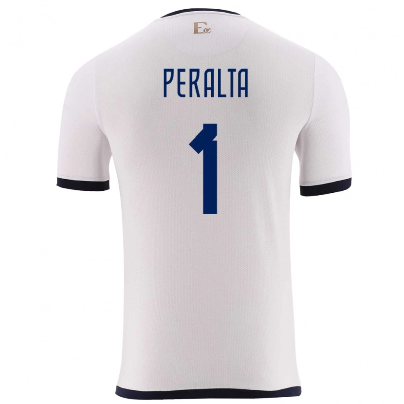 Danxen Men Ecuador Miguel Peralta #1 White Away Jersey 24-26 T-Shirt