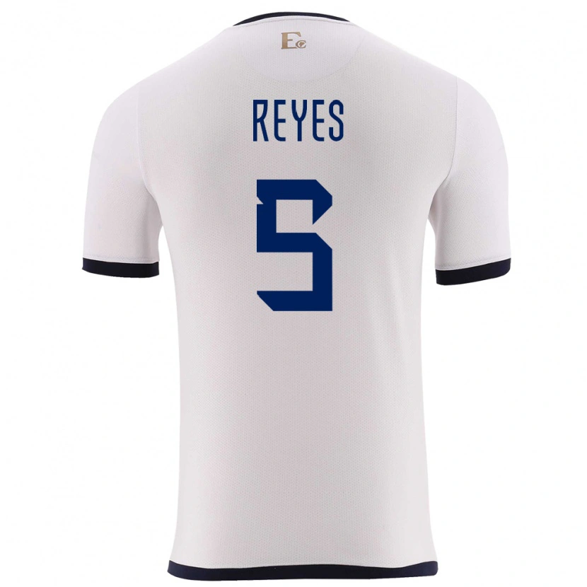 Danxen Men Ecuador Jairo Reyes #5 White Away Jersey 24-26 T-Shirt