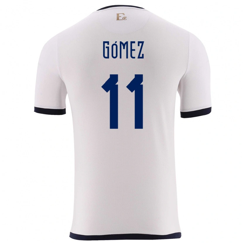 Danxen Men Ecuador Jandry Gómez #11 White Away Jersey 24-26 T-Shirt