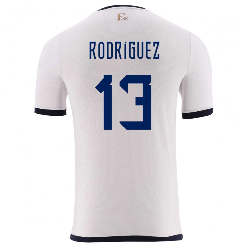 Danxen Men Ecuador Emerson Rodríguez #13 White Away Jersey 24-26 T-Shirt