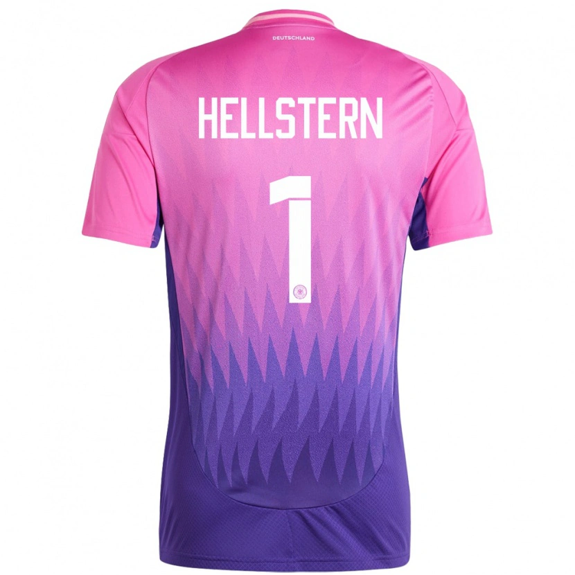 Danxen Men Germany Florian Hellstern #1 Pink Purple Away Jersey 24-26 T-Shirt