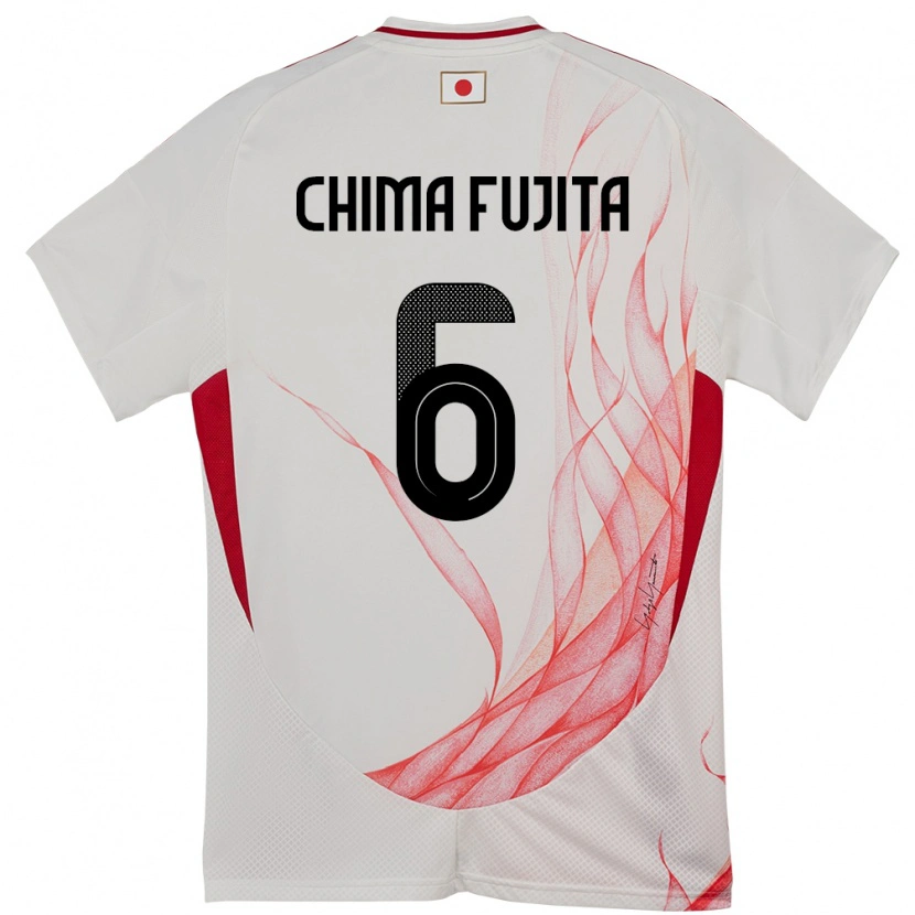 Danxen Men Japan Joel Chima Fujita #6 White Away Jersey 24-26 T-Shirt
