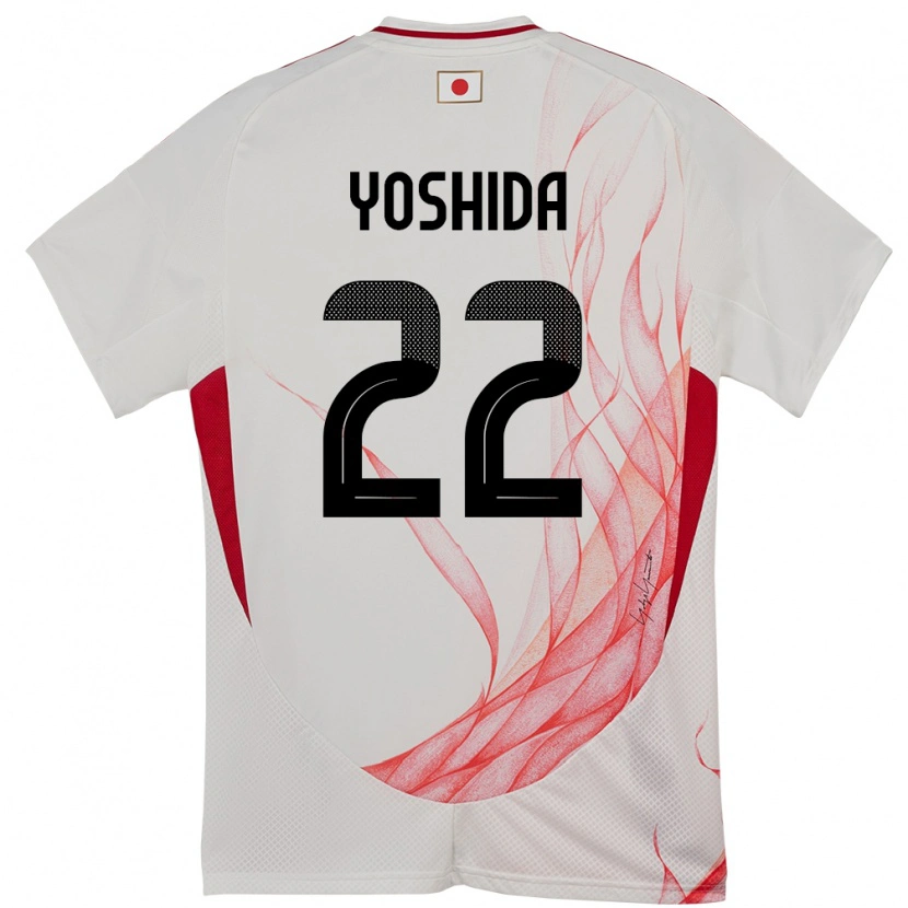 Danxen Men Japan Maya Yoshida #22 White Away Jersey 24-26 T-Shirt