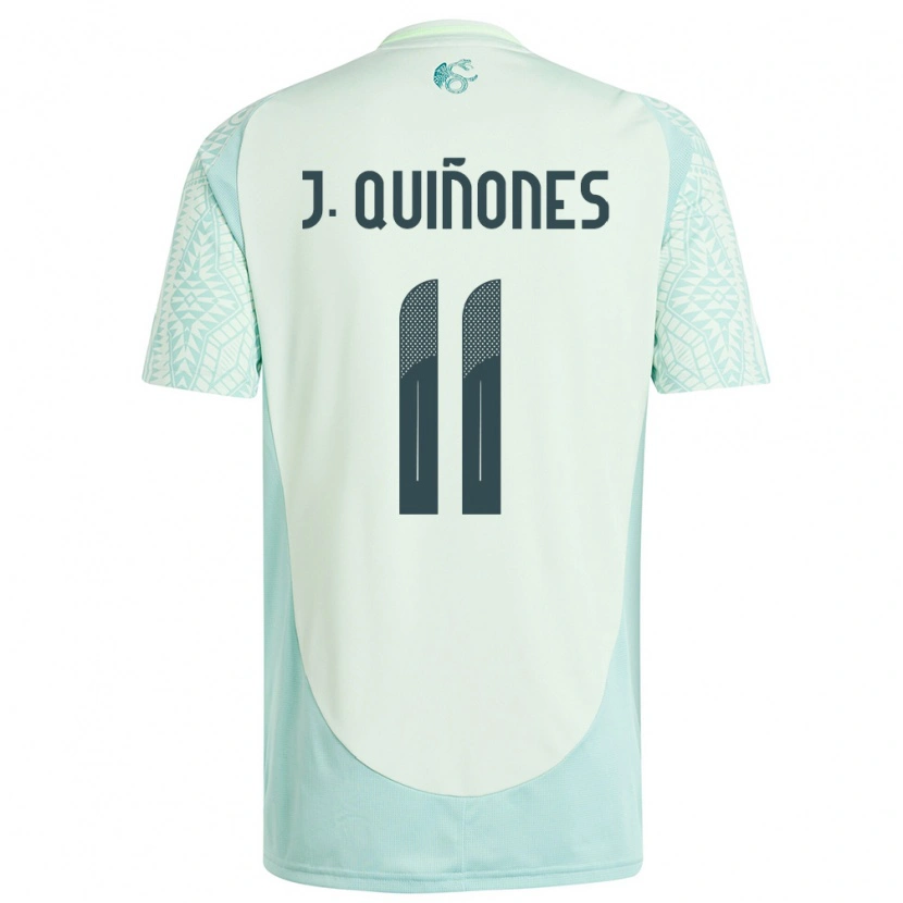 Danxen Men Mexico Julián Quiñones #11 Linen Green Away Jersey 24-26 T-Shirt