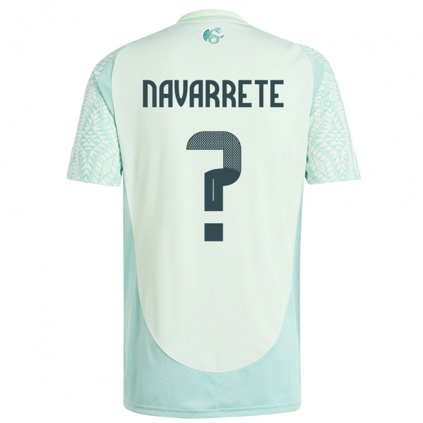 Danxen Men Mexico Cristo Navarrete #0 Linen Green Away Jersey 24-26 T-Shirt