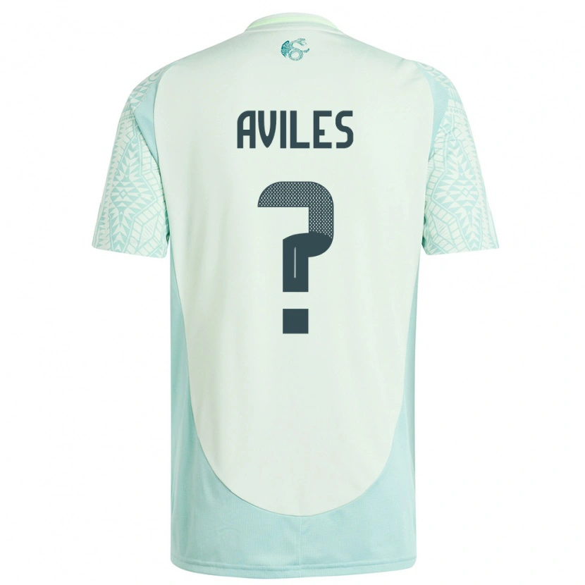 Danxen Men Mexico Emiliano Aviles #0 Linen Green Away Jersey 24-26 T-Shirt