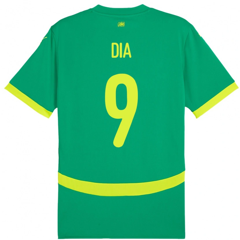 Danxen Men Senegal Boulaye Dia #9 Green Away Jersey 24-26 T-Shirt