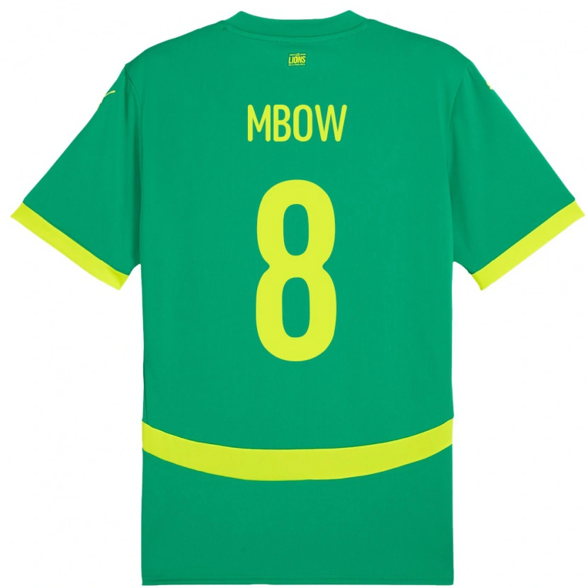 Danxen Men Senegal Mamadou Mbow #8 Green Away Jersey 24-26 T-Shirt
