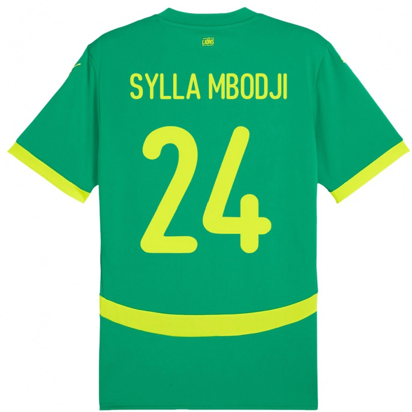 Danxen Men Senegal Coumba Sylla Mbodji #24 Green Away Jersey 24-26 T-Shirt