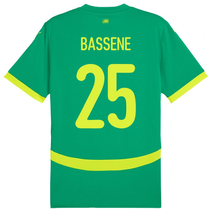 Danxen Men Senegal Pascaline Bassene #25 Green Away Jersey 24-26 T-Shirt