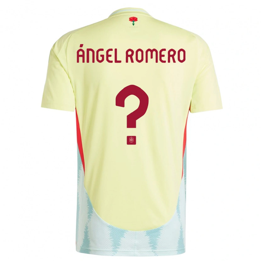 Danxen Men Spain Miguel Ángel Romero #0 Yellow Away Jersey 24-26 T-Shirt