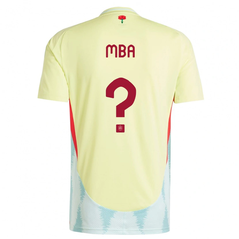 Danxen Men Spain Ruslan Mba #0 Yellow Away Jersey 24-26 T-Shirt