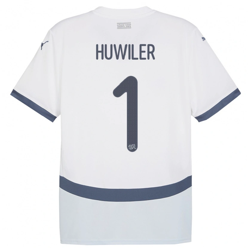 Danxen Men Switzerland Lionel Huwiler #1 White Away Jersey 24-26 T-Shirt