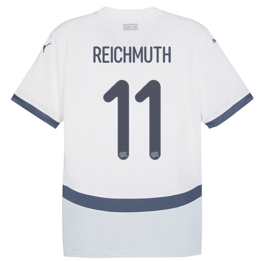 Danxen Men Switzerland Nils Reichmuth #11 White Away Jersey 24-26 T-Shirt