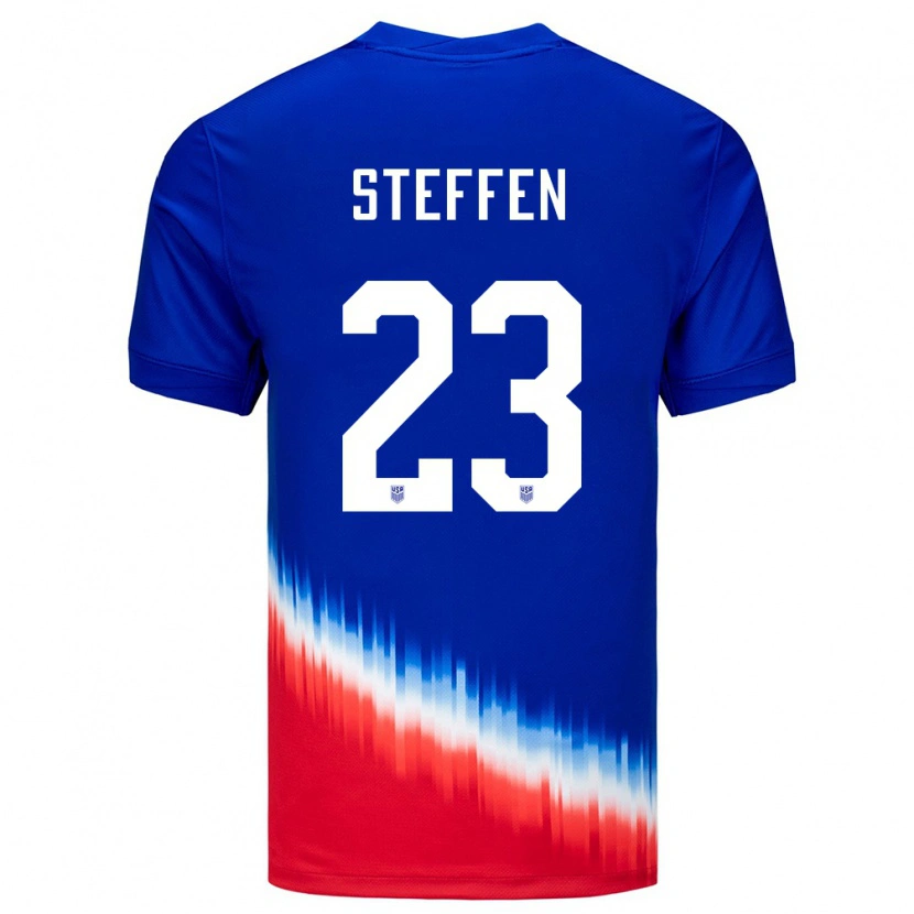 Danxen Men United States Zack Steffen #23 Blue Away Jersey 24-26 T-Shirt