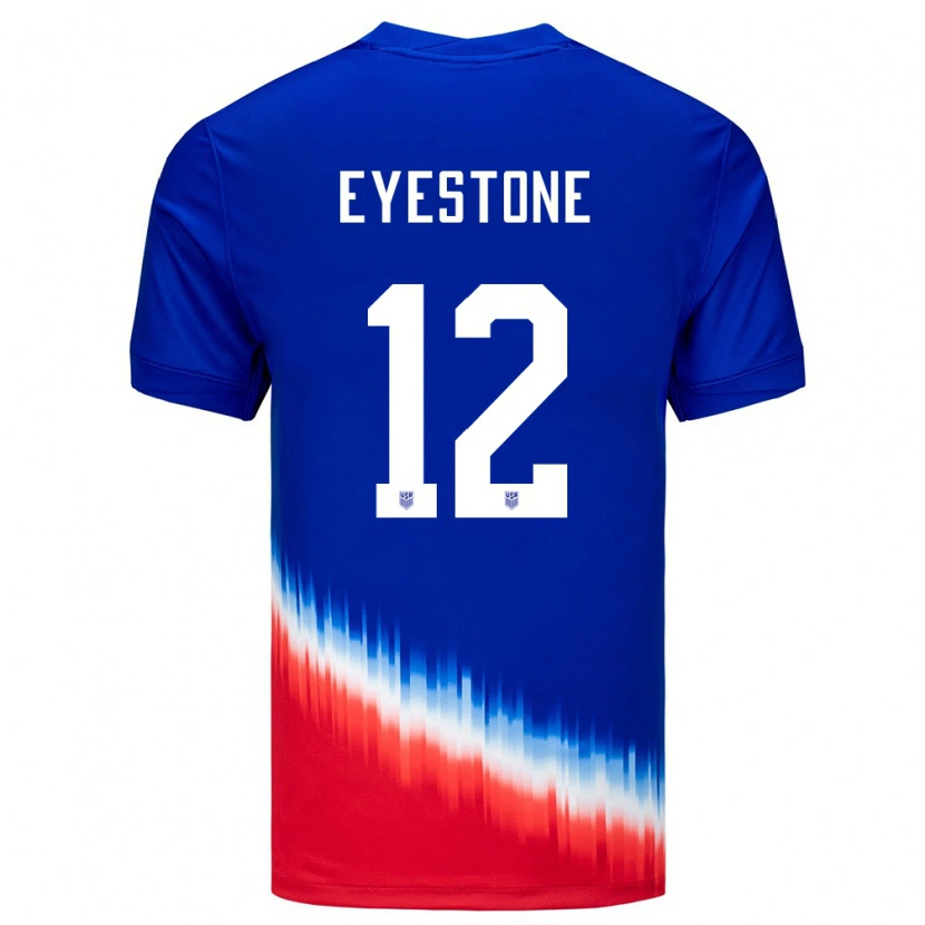 Danxen Men United States Julian Eyestone #12 Blue Away Jersey 24-26 T-Shirt