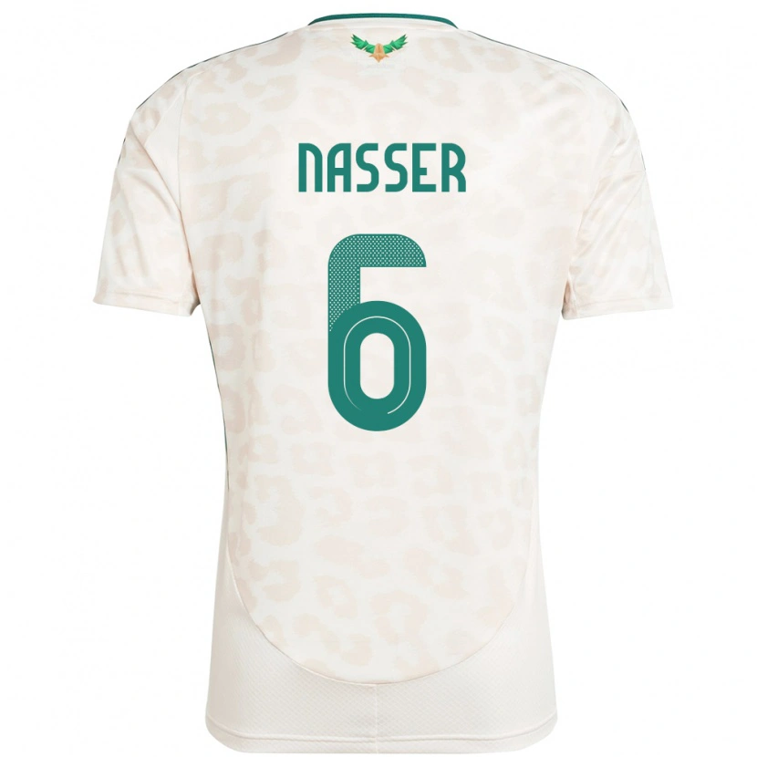 Danxen Men Saudi Arabia Nasser Al-Dawsari #6 White Away Jersey 24-26 T-Shirt