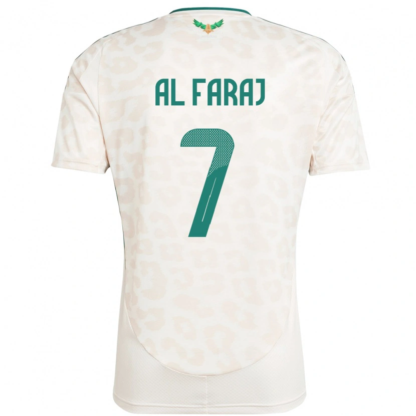 Danxen Men Saudi Arabia Salman Al-Faraj #7 White Away Jersey 24-26 T-Shirt