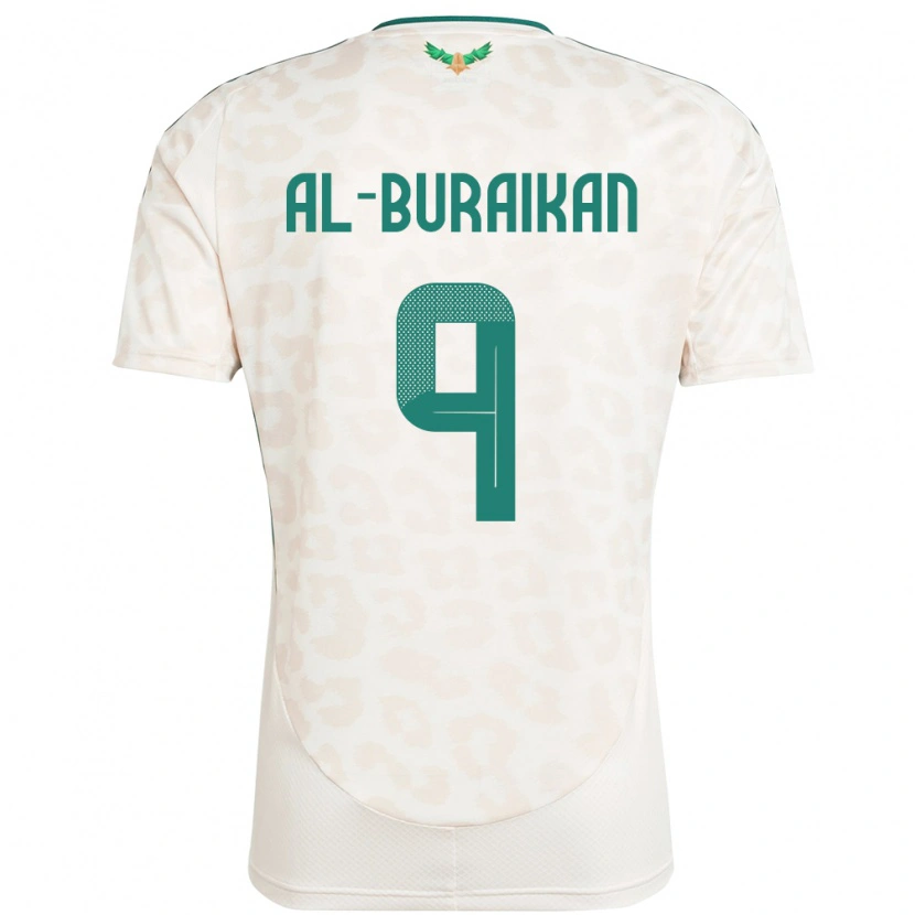 Danxen Men Saudi Arabia Firas Al-Buraikan #9 White Away Jersey 24-26 T-Shirt