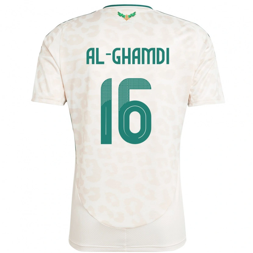 Danxen Men Saudi Arabia Faisal Al-Ghamdi #16 White Away Jersey 24-26 T-Shirt