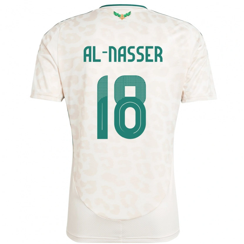 Danxen Men Saudi Arabia Saad Al-Nasser #18 White Away Jersey 24-26 T-Shirt