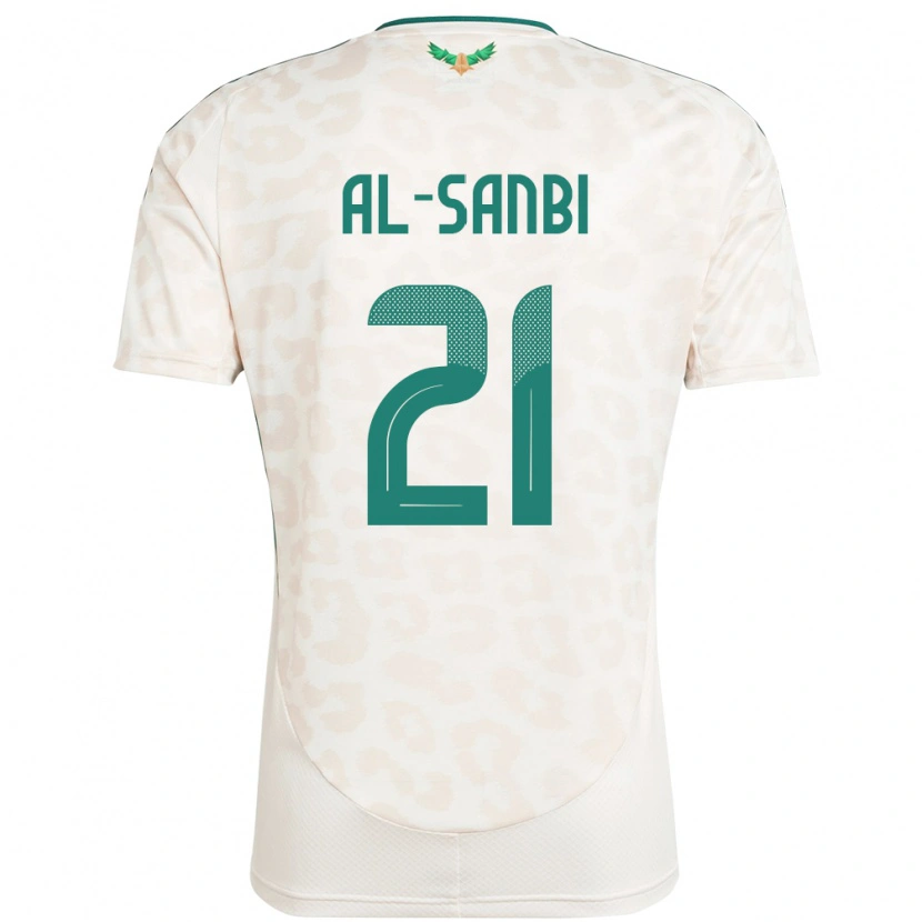 Danxen Men Saudi Arabia Abdulrahman Al-Sanbi #21 White Away Jersey 24-26 T-Shirt