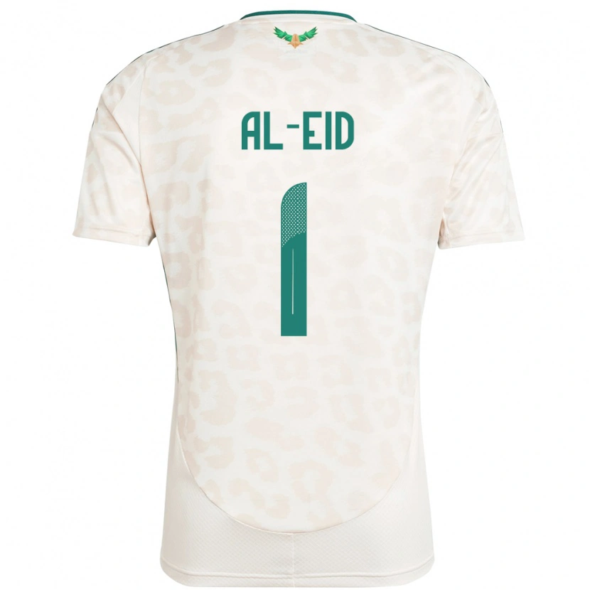 Danxen Men Saudi Arabia Mousa Al-Eid #1 White Away Jersey 24-26 T-Shirt