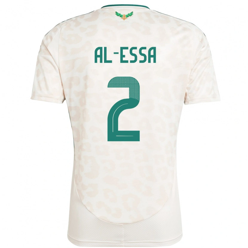 Danxen Men Saudi Arabia Sultan Al-Essa #2 White Away Jersey 24-26 T-Shirt
