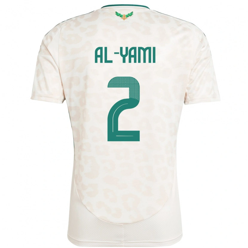 Danxen Men Saudi Arabia Marwan Al-Yami #2 White Away Jersey 24-26 T-Shirt