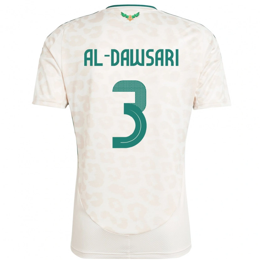Danxen Men Saudi Arabia Mohammed Al-Dawsari #3 White Away Jersey 24-26 T-Shirt