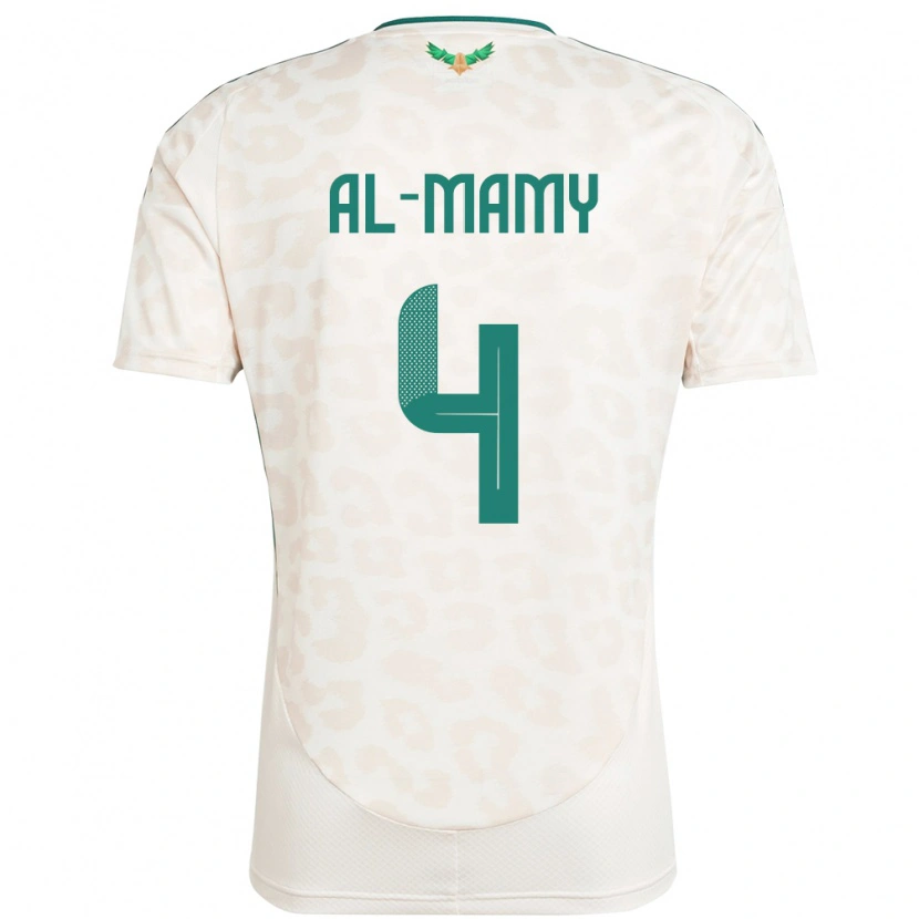Danxen Men Saudi Arabia Abdulrahman Al-Mamy #4 White Away Jersey 24-26 T-Shirt
