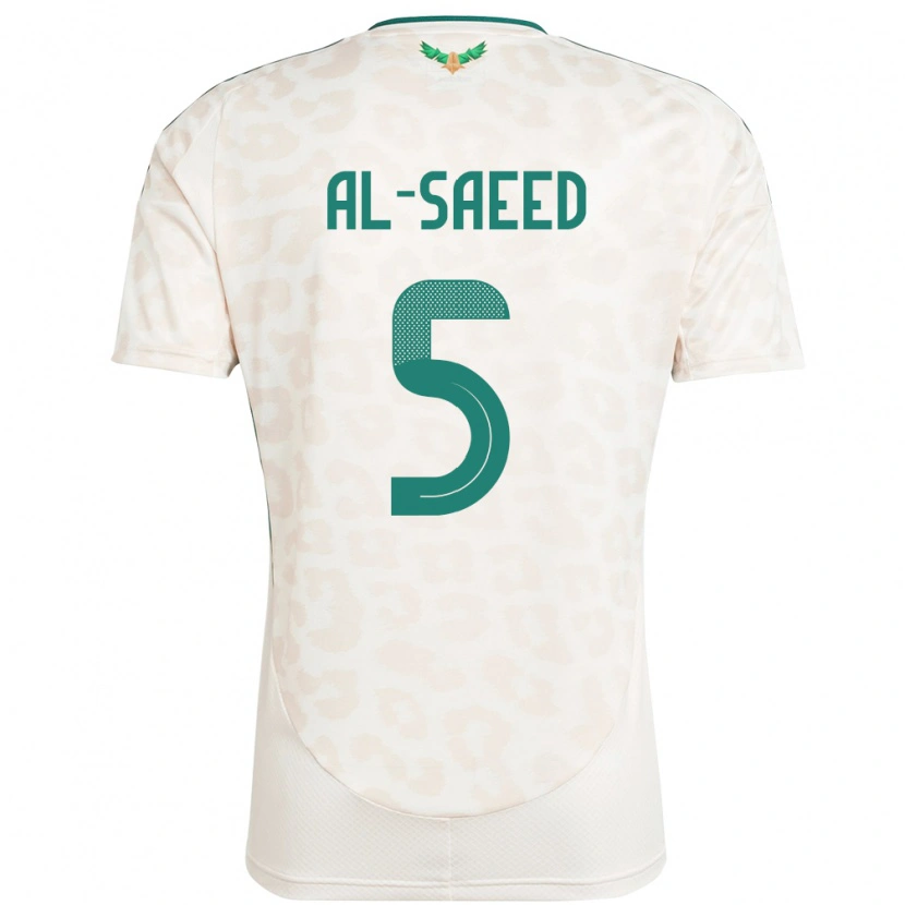 Danxen Men Saudi Arabia Turki Al-Saeed #5 White Away Jersey 24-26 T-Shirt